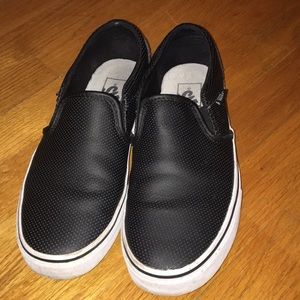 black slip on vans